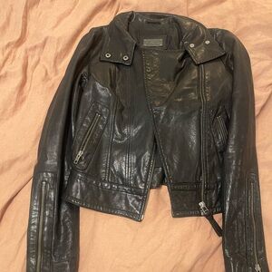 Aritzia Mackage Black Leather Jacket